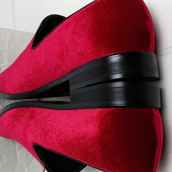 Alberto Fellini Sparko Men\'s Loafers Shoes Size 12 Red Velour main image 4